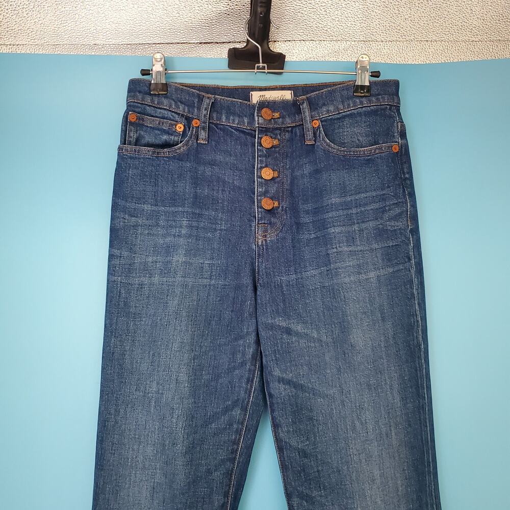 Madewell Jeans Size 27 Flea Market Flares Button Fly High Waist - Picture 2 of 8